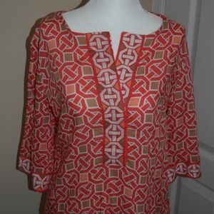 New York & Company coral blouse